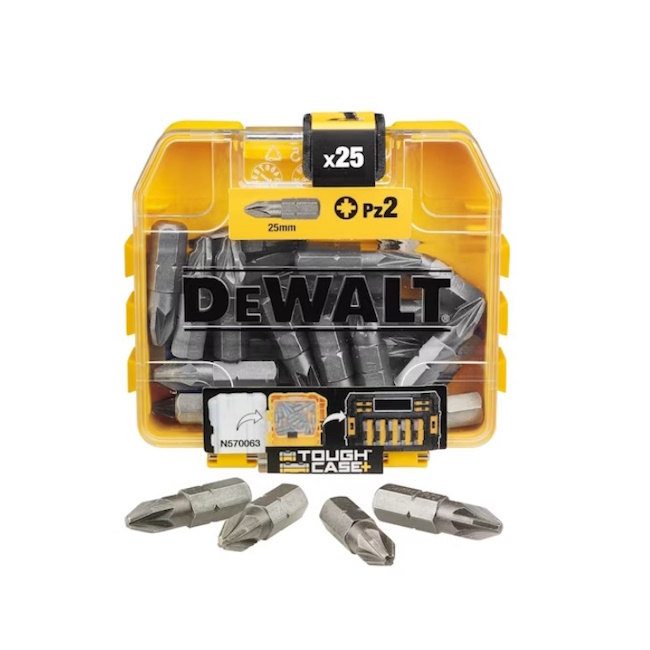 DeWalt Bitbox mit 25x PZ2 Bit | Kreuzschlitz