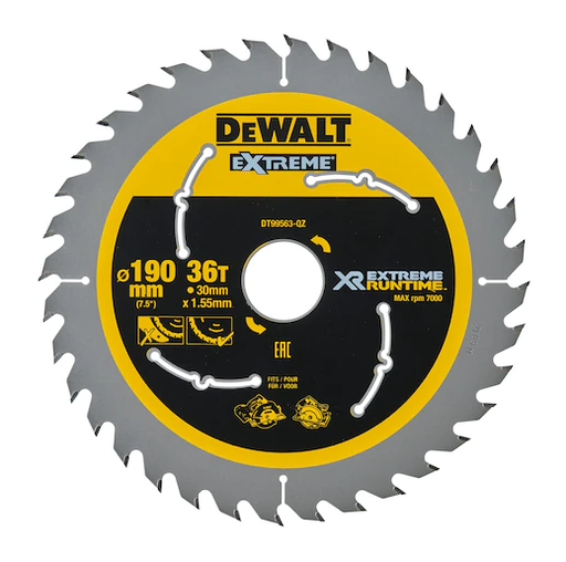 [72403DT99563] DeWalt XR Extreme Runtime Kreissägeblatt | 190/30mm | 36WZ/FZ