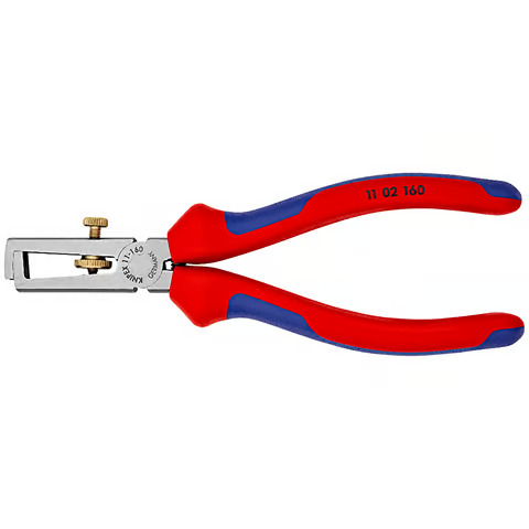 [768081102160] KNIPEX Abisolierzange mit Öffnungsfeder | Universal | 160 x 72 x 19 mm