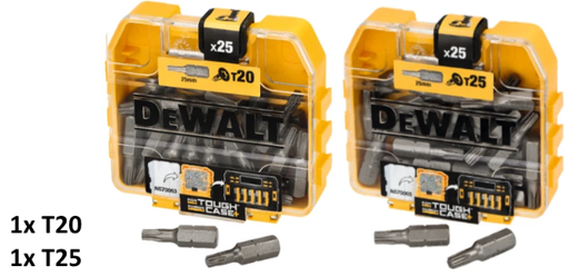 [70000TX2025] DeWalt Bitboxen Set: TX20 + TX25