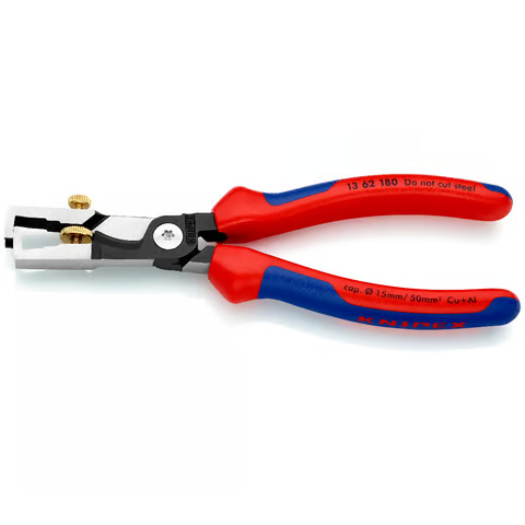 [768081362180] KNIPEX StriX® Abisolierzangen mit Kabelschere 180 x 51 x 20 mm