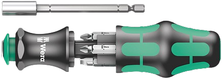 [79274073240] WERA Magazin-Bithalter Kraftform Kompakt 28 SB | 6-teilig