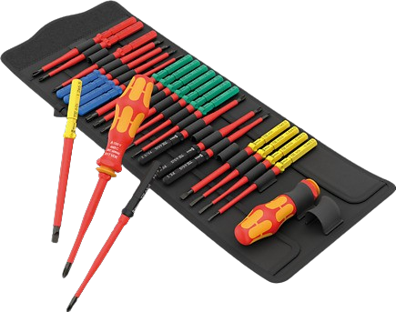 [79274006617] WERA Kraftform Kompakt VDE Big Pack 1 mit Handgriffe in Klingen "Take it easy" in Tasche