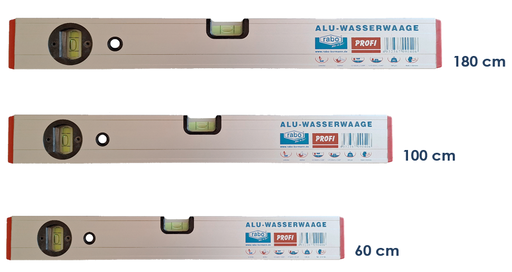 [70000750545760] Alu-Wasserwaagen-Set "Profi" 1990 | 60, 100, 180 cm