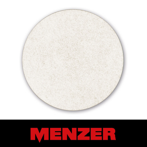 [70182241091000] MENZER Normalpad Weiß | Ø 406 mm | Polierpad sehr weich