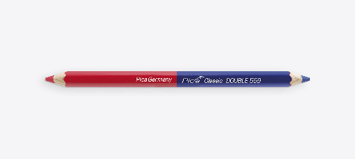 [80077559] Pica Double Rot & Blau Markierstift