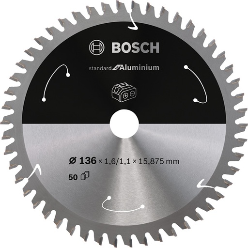 Bosch Akku-Kreissägeblatt Standard for Aluminium für Handkreissägen