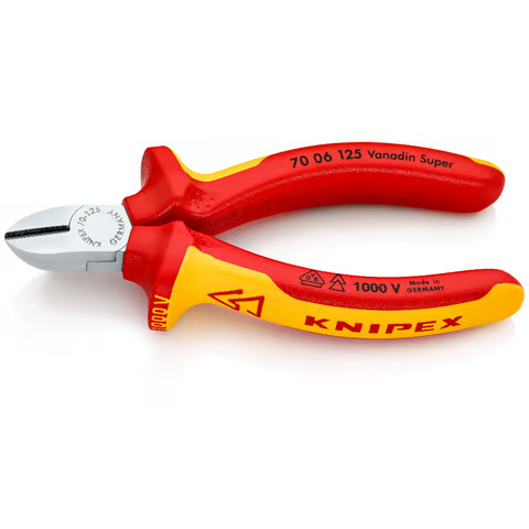 KNIPEX Seitenschneider Mehrkomponenten Hülle | verchromt