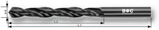 TestKam - Bohrcraft Spiralbohrer DIN 338 HSS rollgewalzt ø 3,1 - 5,0 mm