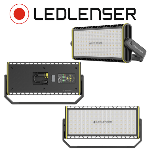 [79963AF12RWORK] LEDLENSER Baustrahler AF12R Work mit Zubehör im Koffer | wiederaufladbar