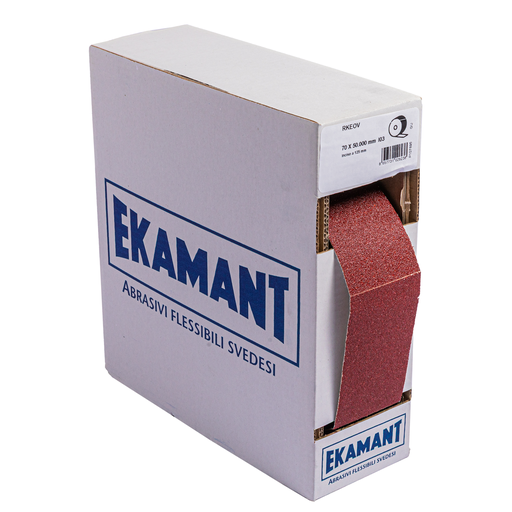 EKAMANT Klettstreifen RKEO V | 70 x 125 mm | Rolle 50 m | 400 Blatt