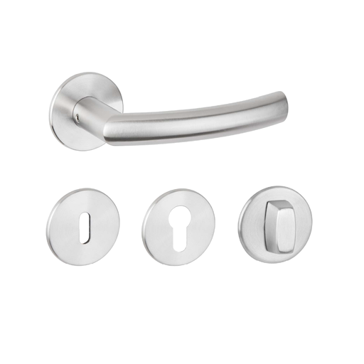 HERMAT Flach-CLIP Garnitur BASIC 07 | Edelstahl matt