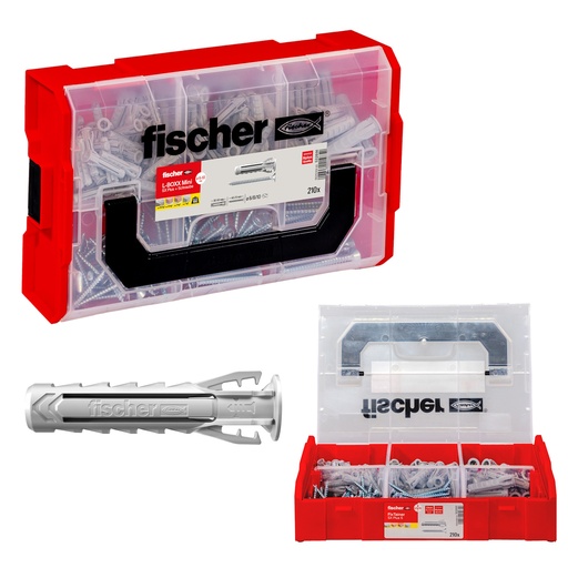 [72414532891] FISCHER Dübelbox L-BOXX mini SX Plus + Schraube - 210 Teile
