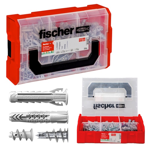 [72414532893] FISCHER Dübelbox FixTainer - Hält-Alles-Box - 240 Teile