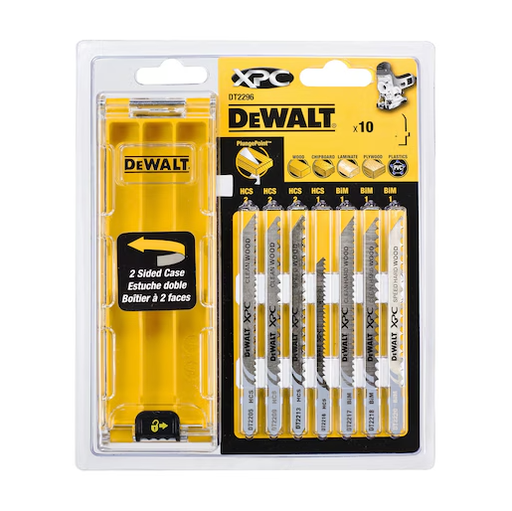 [72403DT2296] DeWalt Stichsägeblätter Set DT2296 | 10 teilig